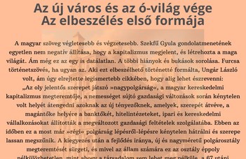 Az új város és az ó-világ vége